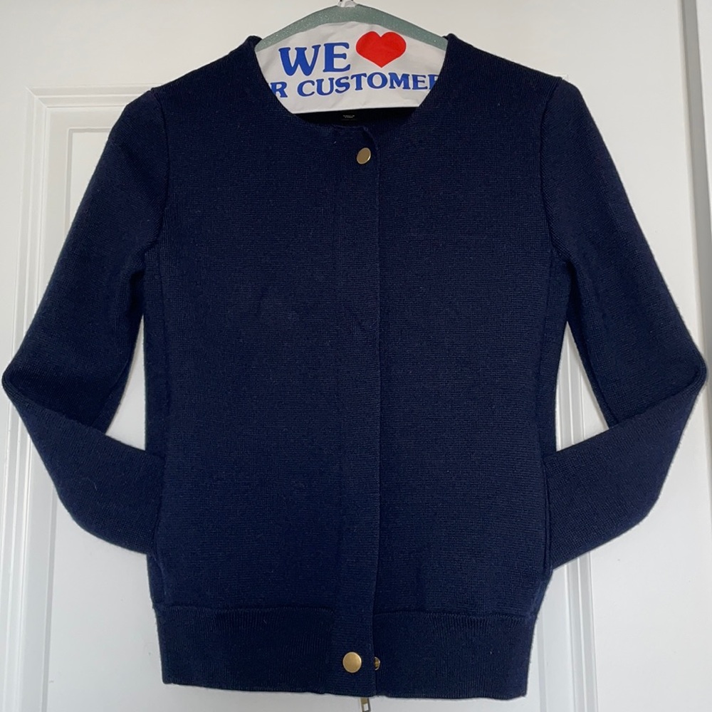 J.Crew MerinoWool zip up jacket XXS